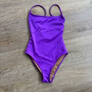 NWOT Nu Swim One Piece Swimsuit  - Purple,  Size XS